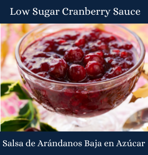 Low Sugar Cranberry Sauce
